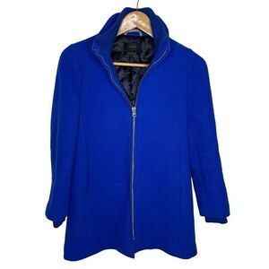 J Crew Stadium Lodge Italian Wool Pea Coat Cobalt Blue 2p H2770 Peacoat 2 petite